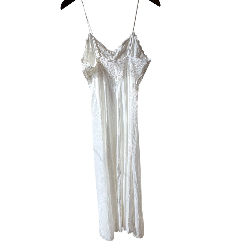 Lucie Ann II Slip Dress Women M White Lace Coquette Vintage Ethereal 90's USA